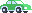 Rounded Car Green
